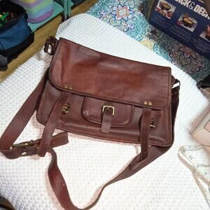 HANDMADE GENUINE LEATHER MESSENGER 15" LAPTOP BAG